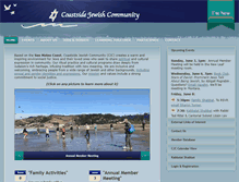 Tablet Screenshot of coastsidejewishcommunity.org